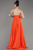 Abschlusskleid Lang Satin Orange ABU3965