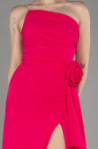 Abendkleid Lang Chiffon Fuchsie ABU3974