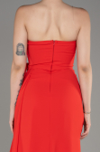 Abendkleid Lang Chiffon Koralle ABU3974