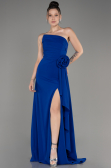 Abendkleid Lang Chiffon Sächsischblau ABU3974