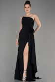 Abendkleid Lang Chiffon Schwarz ABU3974