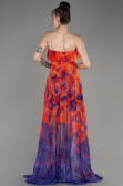 Abendkleid Lang Orange ABU3975