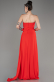 Abendkleid Lang Chiffon Koralle ABU3974