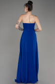 Abendkleid Lang Chiffon Sächsischblau ABU3974