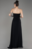 Abendkleid Lang Chiffon Schwarz ABU3974