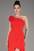 Abendkleid Lang Chiffon Koralle ABU3974