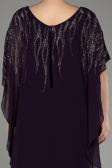 Violett dunkel Abendgarderobe İn Großen Größen Chiffon ABT111