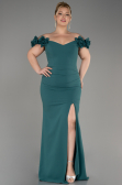 Smaragdgrün Abschlusskleid In Übergröße Lang ABU3946