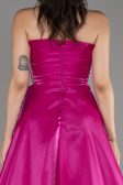 Abendkleid Lang Fuchsie ABU4015