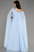 Abendkleid Lang Chiffon Eisblau ABU4001