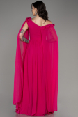Abendkleid Lang Chiffon Fuchsie ABU4001