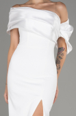Abendkleid Lang Weiß ABU4024