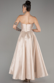 Partykleid Lang Nerzbraun ABU4049