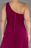 Einladungskleid In Übergröße Chiffon Pflaume ABT119