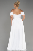 Weiß Abendgarderobe İn Großen Größen Chiffon Lang ABU3738