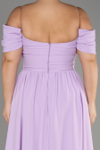 Lila Abendgarderobe İn Großen Größen Chiffon Lang ABU3738