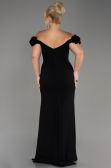 Abschlusskleid In Übergröße Lang Schwarz ABU3946