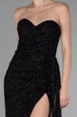 Abendkleid Lang Schwarz ABU4114