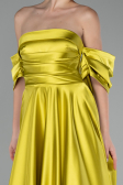 Abschlusskleid Lang Satin Pistaziengrün ABU4132