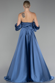 Abschlusskleid Lang Satin Indigo ABU4132