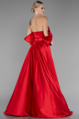 Abschlusskleid Lang Satin Rot ABU4132