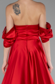 Abschlusskleid Lang Satin Rot ABU4132