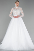 Hochzeitskleider Lang Weiß ABU4107