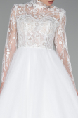 Hochzeitskleider Lang Weiß ABU4107