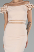 Partykleid Kurz Beige ABK2120