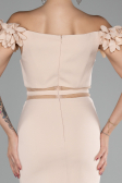 Partykleid Kurz Beige ABK2120