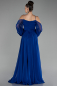 Abendkleid Lang Chiffon Sächsischblau ABU4165