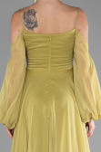 Abendkleid Lang Chiffon Pistaziengrün ABU4165