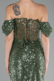 Partykleid Midi Schuppig Khaki ABK2130