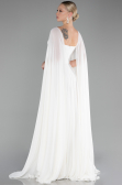 Standesamtkleid Lang Chiffon Weiß ABU4158