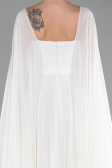Standesamtkleid Lang Chiffon Weiß ABU4158