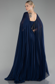 Standesamtkleid Lang Chiffon Marineblau ABU4158