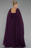 Kleider in Großen Größen Lang Chiffon Violette ABU4161
