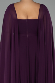 Kleider in Großen Größen Lang Chiffon Violette ABU4161