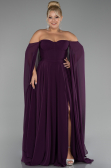 Kleider in Großen Größen Lang Chiffon Violette ABU4161