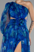 Abendkleid Lang Sächsischblau ABU4206
