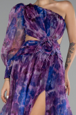 Abendkleid Lang Violett ABU4206