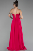 Abschlusskleid Lang Chiffon Fuchsie ABU4214