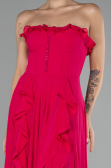Abschlusskleid Lang Chiffon Fuchsie ABU4214