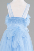 Abendkleid für Kinder Lang Blau ABU4221