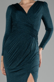 Abendkleid Lang Smaragdgrün ABU3542