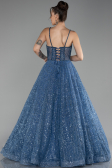 Indigo Abendkleid Lang ABU3839