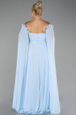 Eisblau Kleider İn Großen Größen Chiffon Lang ABU3464