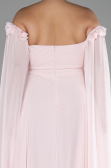 Puder Kleider İn Großen Größen Chiffon Lang ABU3464