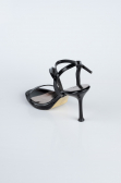 Party-Schuhe Lackleder Schwarz AB1121