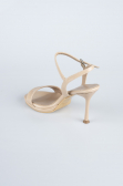 Party-Schuhe Lang Lackleder Hautfarben ABU4235